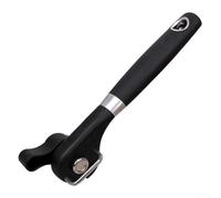 ZMdooreasy Ouvre-boîtes manuel en acier inoxydable avec poignée ergonomique pour une coupe fluide et sûre, design compact pour la cuisine et la salle à manger à la maison, noir