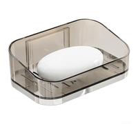ZMdooreasy Support mural magnétique pour savon à drainage rapide avec plateau amovible pour salle de bain et cuisine, installation sans perçage, organisateur peu encombrant pour divers savons (argent)