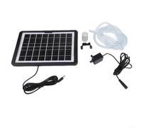 ZMdooreasy Système de pompe à eau à panneau solaire 6 W avec support réglable - Pompe submersible pour fontaine submersible pour bassin à poissons extérieur, jardin, aquarium, circulation de l'eau 240