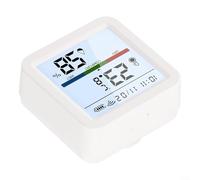 ZMdooreasy Tuya Thermomètre hygromètre numérique intelligent WiFi avec écran rétroéclairé, surveillance en temps réel pour la maison, la serre, le bureau, commutable, °C/°F