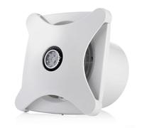 ZMdooreasy Ventilateur d'échappement de plafond de salle de bain 28 W avec lumière et extracteur d'air silencieux pour toilettes, cuisine, grille d'aération murale en ABS, 197 m³/h, panneau blanc 205
