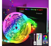 ZMH Bande LED 20m Bande Lumineuse Intelligente RGB Ajustable pour Noël Party Bar Interior Design
