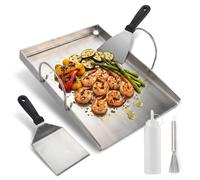 ZMH Barquette de cuisson BBQ d'extérieur, poêle à griller antiadhésive, facile à nettoyer, pour viande et légumes, idéale pour les barbecues à gaz, à charbon et électriques