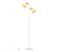Zmh Lampadaire 2 flammes vintage - Blanc