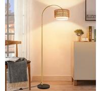 Zmh Lampadaire arc vintage - Noir