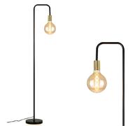 ZMH Lampadaires Noirs Vintage Industriels Rétro avec Interrupteur à Pied E27