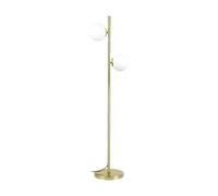 ZMH Lampe de sol LED Gold Design 2 Flame E27 Socket Vintage Bedroom Hallway