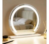 ZMH Miroir de maquillage Hollywood 40×35 cm miroir led tactile avec 3 modes d'éclairage