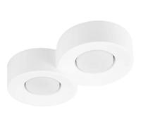 Zmh plafonnier rond en plâtre - Blanc
