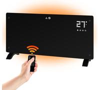 ZMH Radiateur électrique à convection Convecteur silencieux 1000 W Eco 2000 W Mode de puissance Niveaux de chauffage Thermostat Télécommande Écran tactile Minuterie - Économie d'énergie Protection con