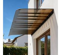 ZMHPLKH Marquise de Porte Exterieur - Auvent Porte d’Entrée en Polycarbonate Anti-UV - Protection Pluie - pour Maison & Résidence