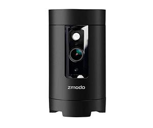 Zmodo Pivot 1080P Caméra de sécurité sans fil rotative à 360° et concentrateur tout-en-un Smart Home avec 2 capteurs de porte/fenêtre