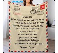 ZMRKQW Plaid Personnalisé Pour Fille Et Garçon Sherpa Polaire Douce Chaude Moelleuse Hiver Cadeau Noël Confortable Haute Qualité