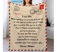 ZMRKQW Plaid Sherpa Personnalisé Pour Fille Et Garçon Couverture Polaire Super Douce Et Confortable Hiver Cadeau Noël Moelleux
