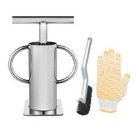 zmtfqymx Broyeur de roches Big Guy amélioré - Concasseur de pierres, verre et canettes de broyage - Acier inoxydable robuste, portable pour la prospection de l'or
