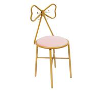 ZNLLQZN Chaises de salle à manger avec dossier papillon | Fauteuil relax en métal et flanelle, capacité de charge de 100 kg, chaises pour restaurants, salons, mariages et foires