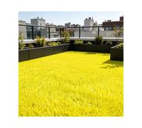 ZNQNDSR Gazon Artificiel Extérieur, Faux Tapis De Gazon Découpable pour Zone d'animaux De Compagnie, Gazon De Pelouse pour Décor De Terrain De Jeu De Cour De Patio(Yellow,6.5x4.9ft)