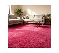 ZNQNDSR Gazon Artificiel Extérieur, Gazon Artificiel Découpable pour Chiens avec Trous De Drainage, pour Décor De Mariage Intérieur pour Zone d'animaux Domestiques(Rose Red,6.5x82ft)