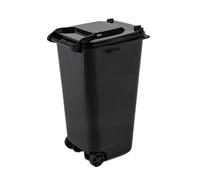 ZNTIHZ 1 Pièces Mini Poubelle De Bureau Poubelles En Plastique Avec Couvercle Ménage Propre 10x8x15.5cm Pour Le Bureau Ou La Maison(Black)