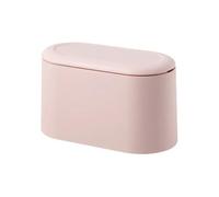 ZNTIHZ Poubelle de bureau Simple, Mini seau rangement, couvercle Pop-up automatique for coiffeuses, à ordures for la maison et le Pour Le Bureau Ou La Maison(Pink)