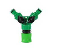 ZNTIHZ Valve de dérivation Type Y, système d'irrigation Jardin, séparateur d'eau, connecteur Rapide en Forme, Adaptateur Robinet, 2 pièces pour L'arrosage Et L'irrigation(Green D)