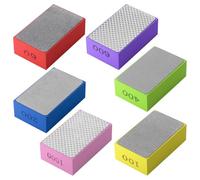 Zocipro Lot de 6 Cale a Poncer Carrelage, Poncage Carrelage Eponge A Poncer pour Carrelage, Verre & Céramique, Papier Abrasif Diamant pour Poncer, Polir & Ébavurer, 60#-1000#