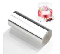 Zocipro Rodoide Transparent Patisserie, Feuilles d'Acétate Epaissies 10cm x 10m, Cercle a Patisserie Transparent pour la Pâtisserie, Gâteau Mousse au Chocolat, Décoration de Gâteaux