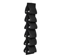 Zodazoqa 1 Organisateur de Chaussures Suspendu, 12 Compartiments, pour casier, Porte et Armoire (Noir)