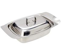 Beurrier avec couvercle - 185 x 115 mm - Inox