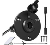 Zoegneer Kit de prise de courant Starlink et étanche en aluminium avec câble CC pour installation sur panneau ou encastré dans les camping-cars, bateaux ou utilisation en extérieur résistant aux