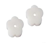 Zoegneer Lot de 2 éponges flottantes pour spas, absorbeur d'huile, nettoyant en forme de fleur, réduit la mousse, 3 x 8 cm