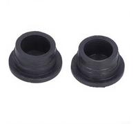 Zoegneer Lot de 2 pare-chocs de rechange en caoutchouc pour échelle sous-marine standard - Blanc et noir - Housses de sécurité antidérapantes - 6 x 3,3 cm - Facile à installer - Pour la maison, le