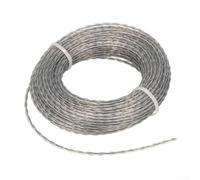 Zoegneer Lot de 2 rouleaux de fil en nylon renforcé pour débroussailleuse électrique de 2 mm à 4 mm pour débroussailleuses électriques et débroussailleuses pour pelouse, mauvaises herbes, arbustes