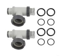 Zoegneer Lot de 2 valves à piston de piscine compatibles avec les pompes Intex 28635EG 28633EG - Kit de valve d'entrée en plastique pour tuyaux de 3,8 cm (2 pièces)