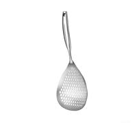 Zoegneer Passoire à pâtes en acier inoxydable avec boucle de suspension résistante à la chaleur pour égoutter les nouilles, les légumes de l'huile chaude et du bouillon Outil séparateur d'aliments