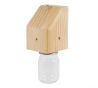 Zoegneer Piège à abeilles et guêpes en bois pour extérieur résistant aux intempéries Sapin naturel sans danger pour la famille, les animaux domestiques, jardin, cour, protection de la faune, facile à