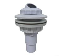 Zoegneer Piscine hors-sol complète retour jet raccord en plastique ABS pièce de rechange avec écrou de verrouillage joint et globe oculaire pour piscine revêtement vinyle standard pré-ouverture murale