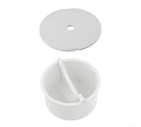 Zoegneer SP1096C Panier de filtre écumoire et couvercle SPX1096 pour Hayward SPX1096CA SP1098 SP1091ES SP1097 et R38010 Pièces d'équipement de piscine Construction ABS Blanc et bleu 2 Pac (blanc)