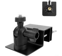 Zoegneer Support de montage réglable en aluminium pour panneau solaire avec rotation à 360 degrés et inclinaison à 180 degrés pour caméra de sécurité, installation extérieure résistante aux
