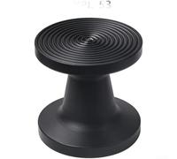 Zoegneer Tamper à café double face à base plate et ondulée en polypropylène noir avec poignée ergonomique pour porte-filtre de 51 mm, 53 mm, 58 mm pour machine à expresso, accessoires de brassage