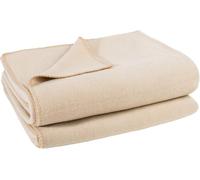 Zoeppritz Couverture en polaire douce avec toucher cachemire - 110 x 160 cm - Certifié Oeko-Tex 100 - Fabriqué en Italie - 020 crème