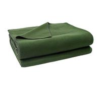 Zoeppritz since 1828 Plaid en Polyester Viscose, 661 Dark Jade, 160x200cm