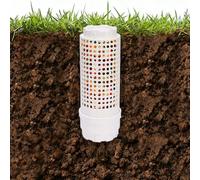 ZoeQide Composteur Jardin Mini, Tour a Vers avec Couvercle et Aeration | Lombricomposteur compact avec trous d'aération à 360° et couvercle sécurisé; format 11 x 11 x 29 cm pour potager surélevé.