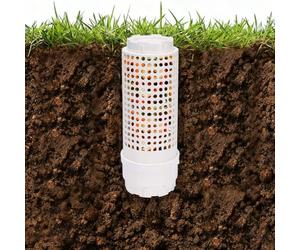 ZoeQide Composteur Jardin Mini, Tour a Vers avec Couvercle et Aeration | Lombricomposteur compact avec trous d'aération à 360° et couvercle sécurisé; format 11 x 11 x 29 cm pour potager surélevé.