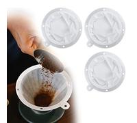 ZoeTekway Lot de 3 tamis en nylon fin - Filtre à café - Filtre à vin - Sac à lait de noix - Chiffon filtrant pour filtrer le lait de soja, le vin, la graisse de friture et le jus (200 mailles/300