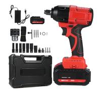 Zohisin hocs 21 V, couple maximum 350 N.m, pilote d'impact sans balais 2800 tr/min avec 2 batteries et chargeur 4,0 Ah et réglage continu de la vitesse, rotation avant et arrière (Verte)