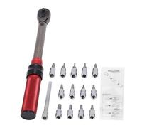 Zohisin Jeu de 15 clés dynamométriques à, entraînement 1/4 pouces, kit d'entretien 2,5 à 30 Nm, kit d'outils à cliquet 72 dents pour VTT, vélo électrique, moto