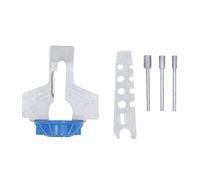 Zohisin Kit d'affûtage de scie à chaîne en Acier Rapide, Ensemble d'accessoires pour meuleuse électrique, Installation Rapide, Utilisation dans Le Jardin Domestique (Bleue)
