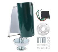 Zohisin Kit éolien Vertical 12V 300W, générateur à Aimant Permanent à 2 pales avec contrôleur pour la Production d'énergie Domestique et extérieure