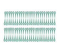 Zohisin Lames de Coupe Gazon 100 pièces Lames de Rechange en Plastique pour l'enlèvement de Coupe Gazon de Jardin